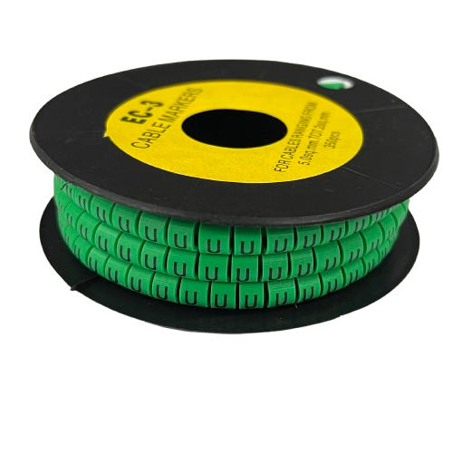 Cable (U) Marker 5.0mm to 7.2mm EC-3G 350pcs Green