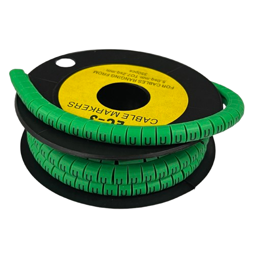 Cable (U) Marker 5.0mm to 7.2mm EC-3G 350pcs Green