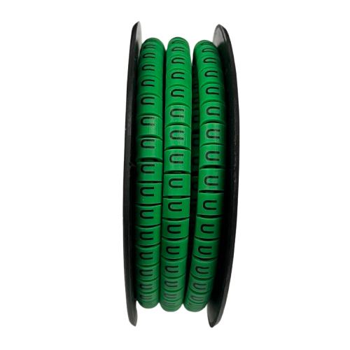 Cable (U) Marker 5.0mm to 7.2mm EC-3G 350pcs Green