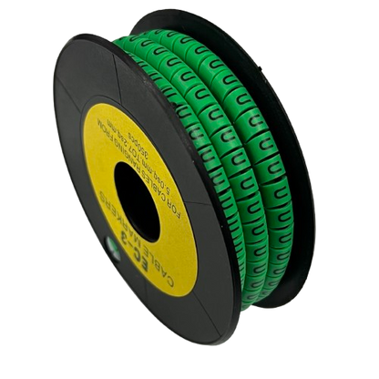 Cable (U) Marker 5.0mm to 7.2mm EC-3G 350pcs Green