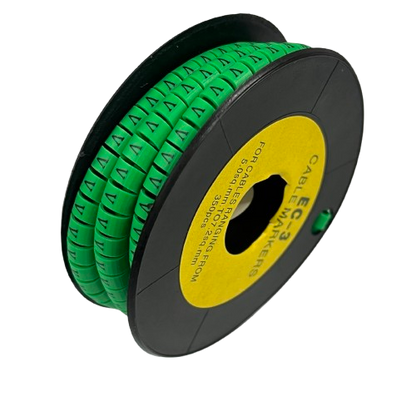 Cable (V) Marker 5.0mm to 7.2mm EC-3G 350pcs Green