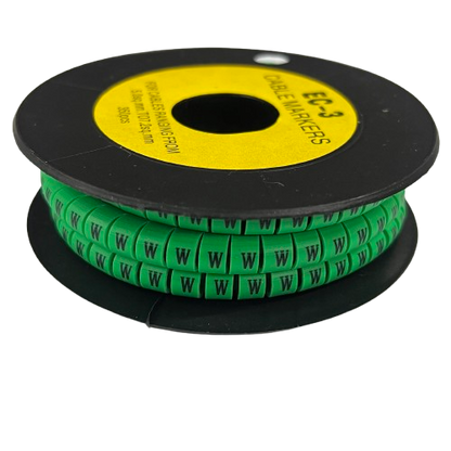 Cable (W) Marker 5.0mm to 7.2mm EC-3G 350pcs Green