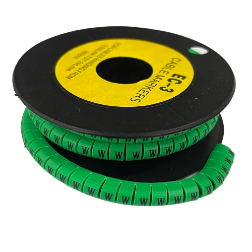 Cable (W) Marker 5.0mm to 7.2mm EC-3G 350pcs Green