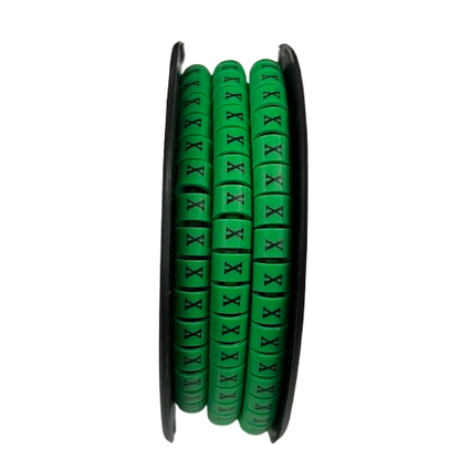 Cable (X) Marker 5.0mm to 7.2mm EC-3G 350pcs Green  Wire Tagging