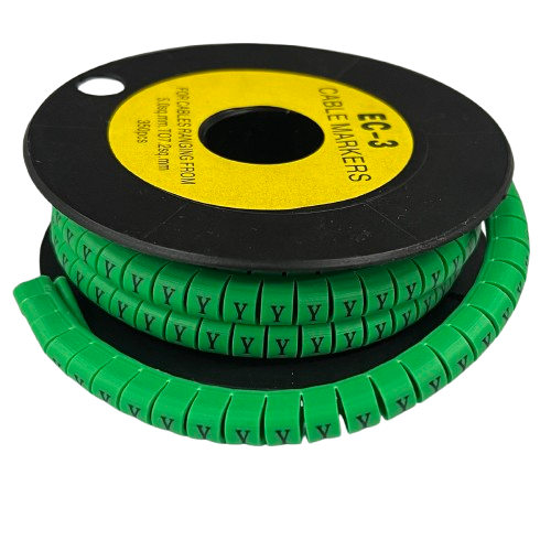 Cable (Y) Marker 5.0mm to 7.2mm EC-3G 350pcs Green