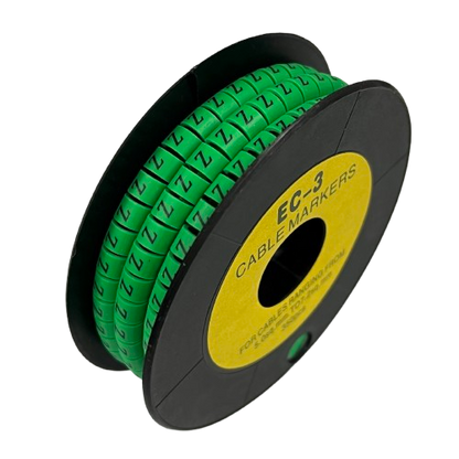 Cable (Z) Marker 5.0mm to 7.2mm EC-3G 350pcs Green