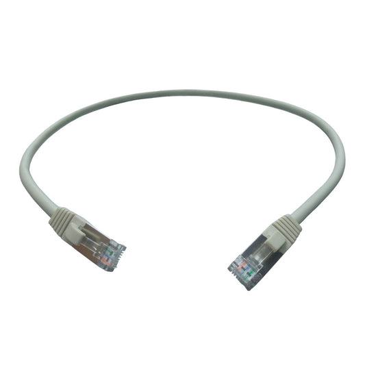 China Cat 6a UTP Patch Cord Cable 4 Pairs Gray 0.5 Meter