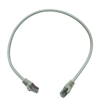 China Cat 6a UTP Patch Cord Cable 4 Pairs Gray 0.5 Meter