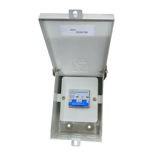 Chint 80A 2Pole 10KAIC 220V with Nema 3r Enclosure K63N NEMA3RE-2P/3P+DZ158-1252P80A10KA