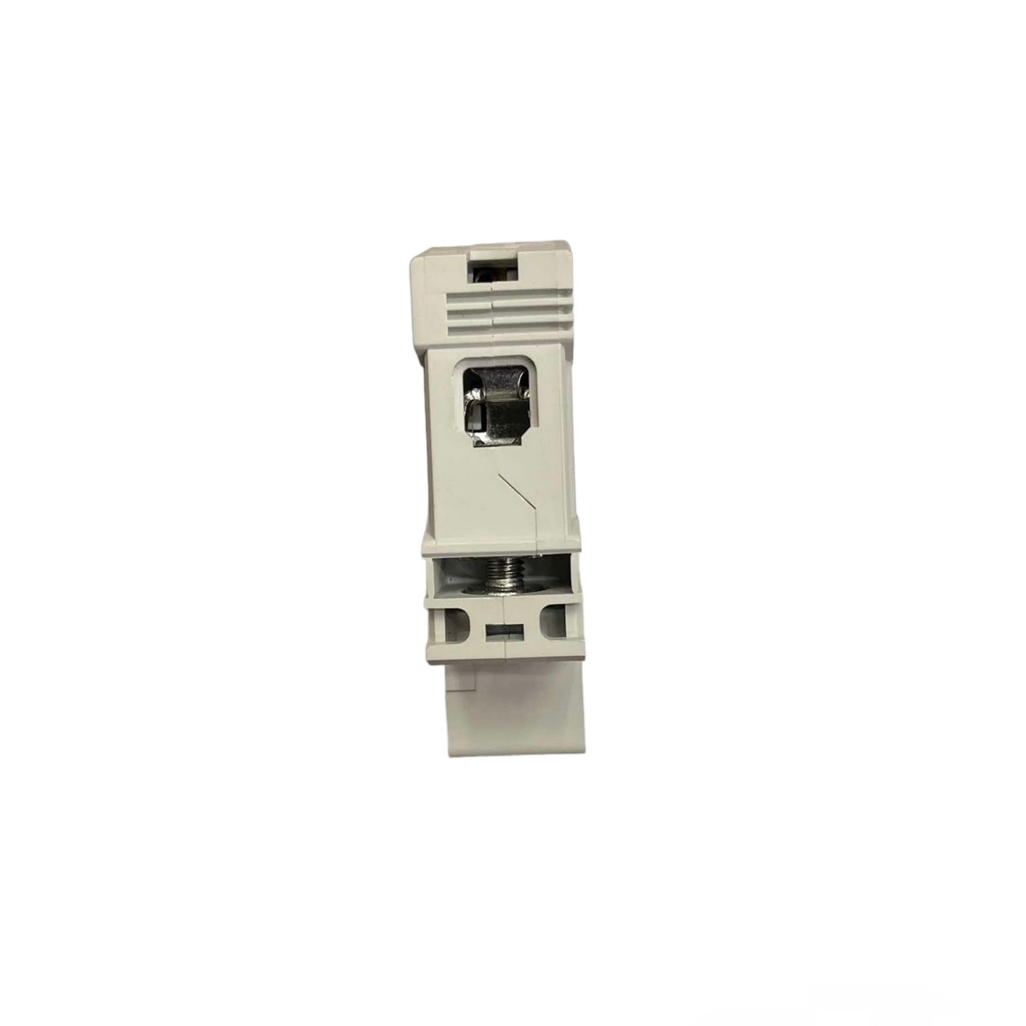 White electronic module on a white background