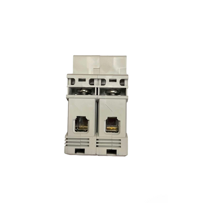 Two RJ45 Ethernet connectors on a white background
