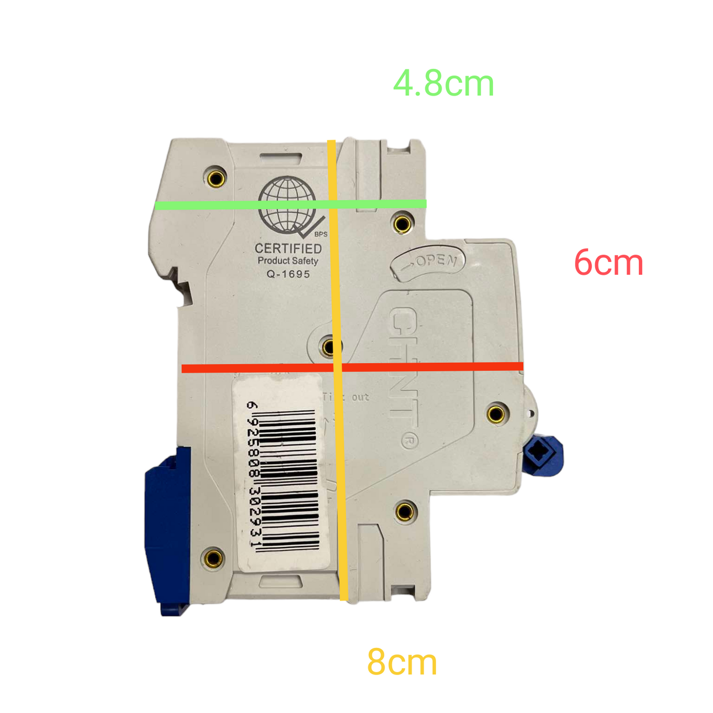 Chint 32A 3 Pole 6KAIC 220V with Indicator Miniature Circuit Breaker NB1-63 3P C32 6KADB