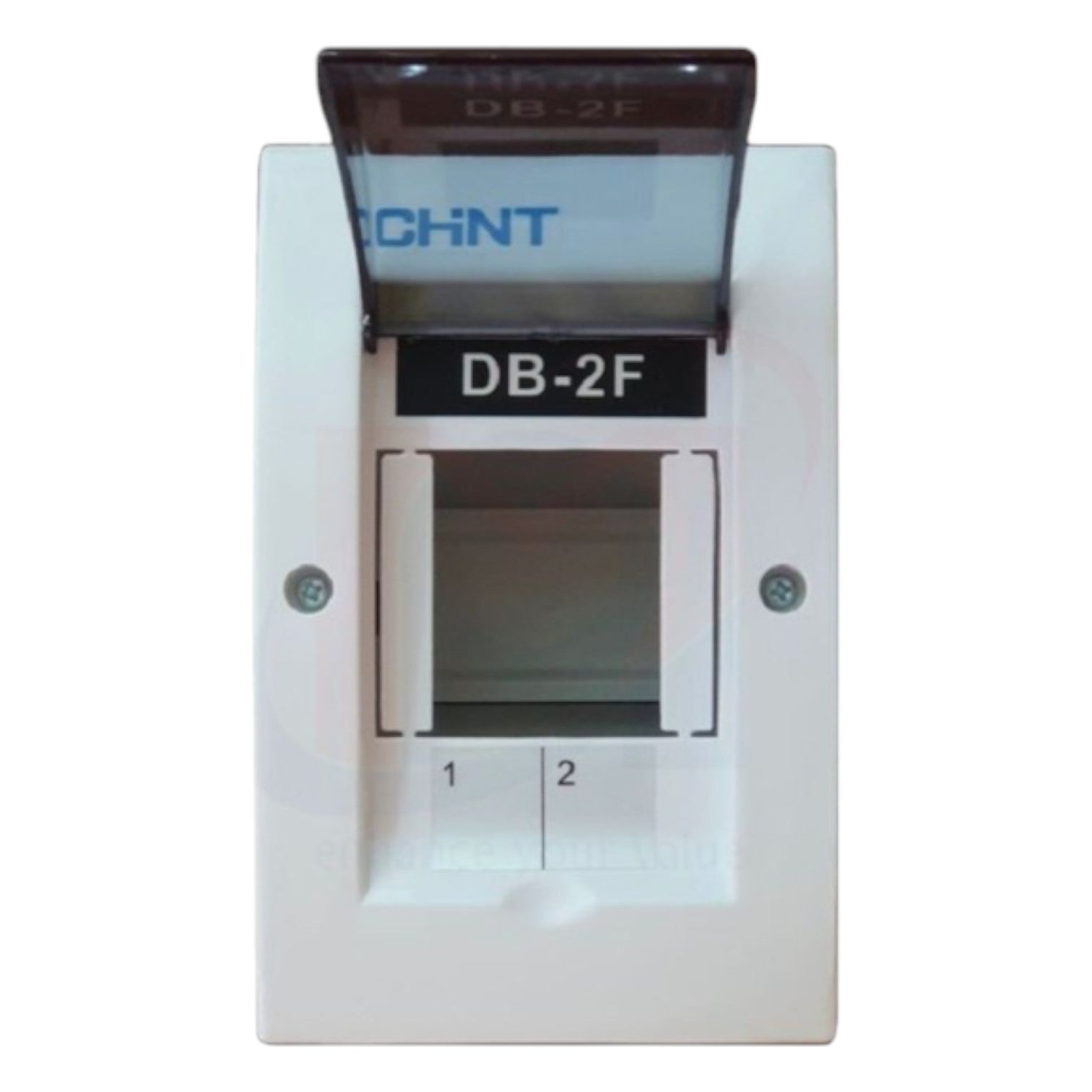 Electrical box with 'DB-2F' label on a white background