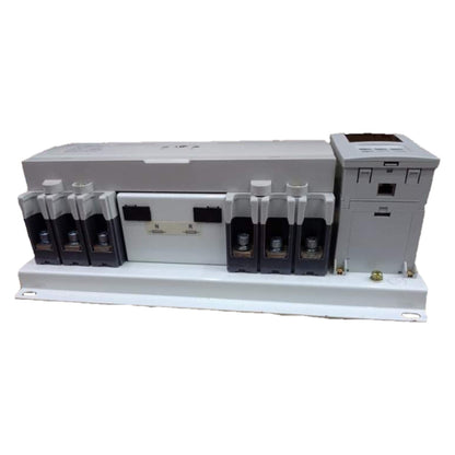 White electronic device with black bottles on a white background