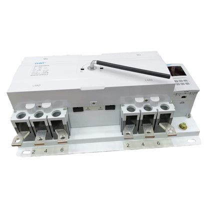Electrical panel with multiple sockets and connectors on a white background