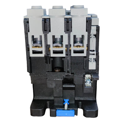 Electrical contactor on a white background