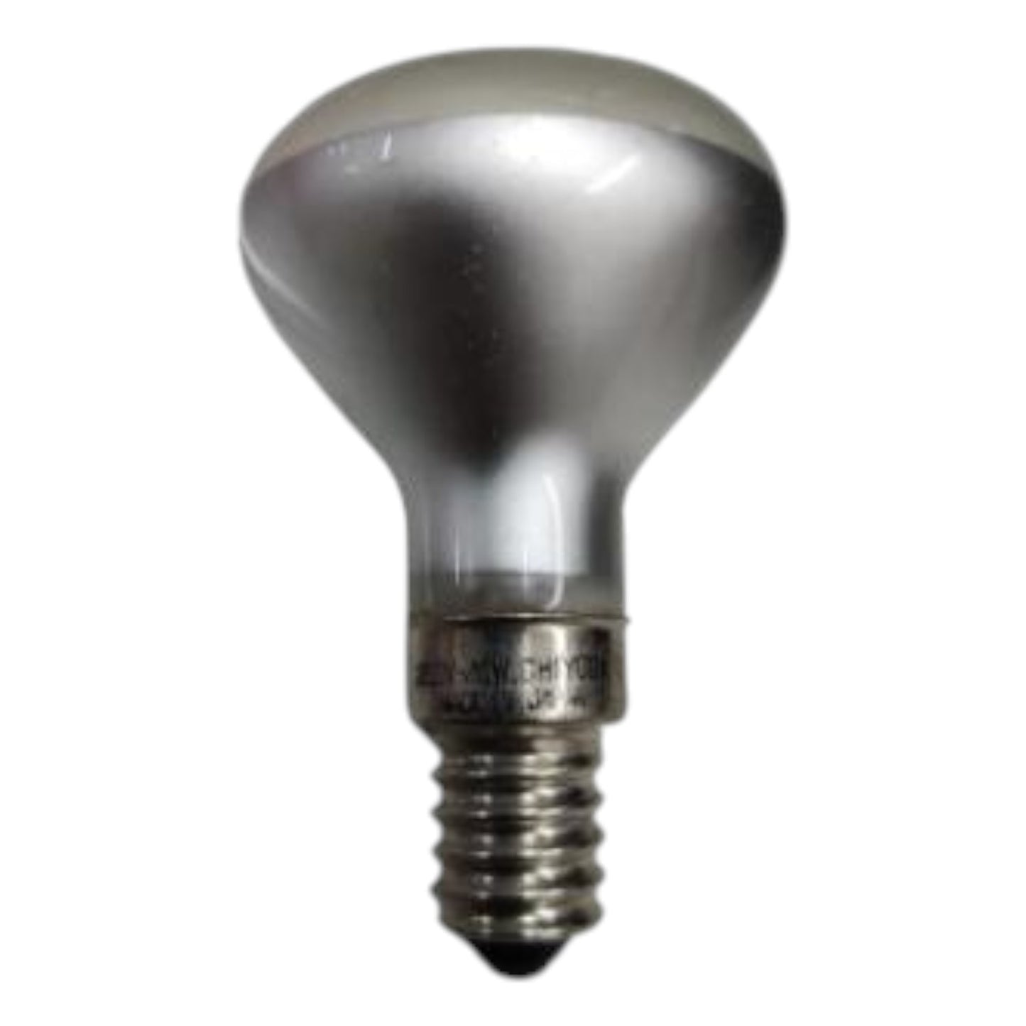 Silver reflector light bulb on a white background Chiyoda 40W Incandescent Lamp E14 220V Reflector Spotlight Bulb Warm White 3000K Electx Electrical Supply