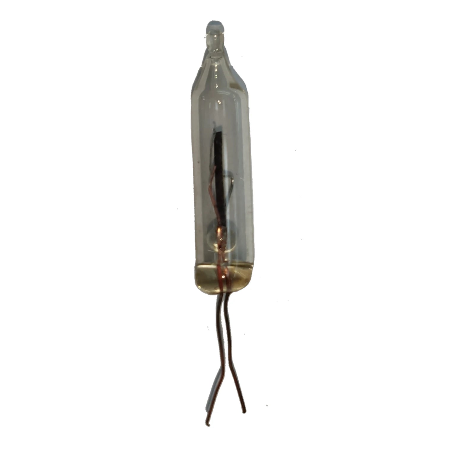 Clear glass tube with internal components on a white background Christmas Bulb Blinker (30pcs of Blinker Bulbs per Pack)