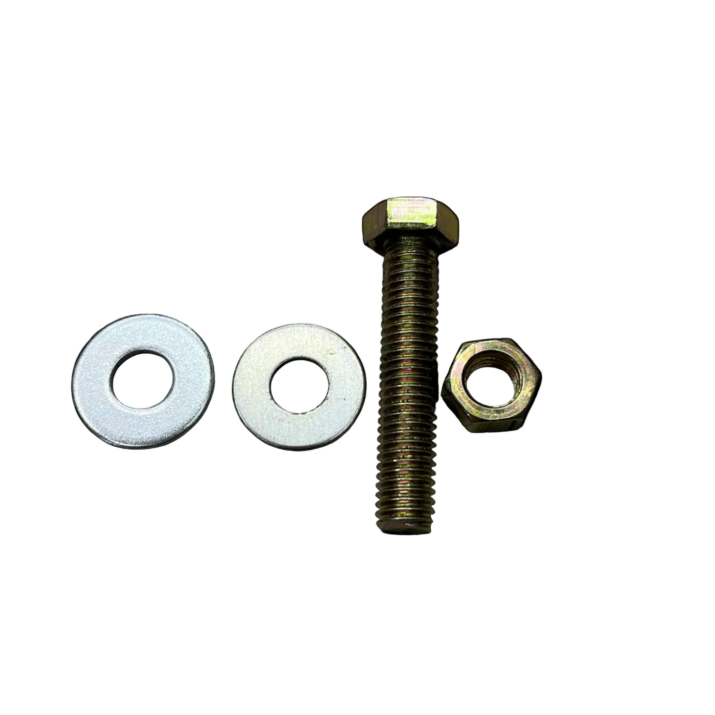 Chrome Gold Bolt and Nut with washer 80mm x 40mm Electx Electrical Supply