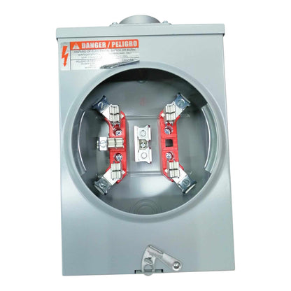 Cirtech KWH Meter Base (5 Jaws) Square Type 1 1/2 Inches Hub Size Max 200A