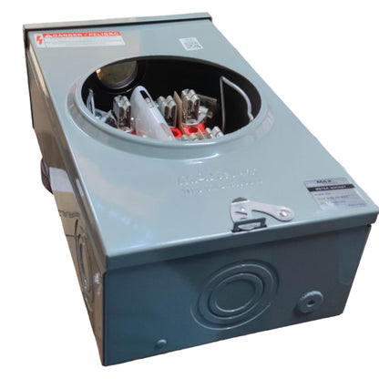 Gray industrial machine with components inside on a white background