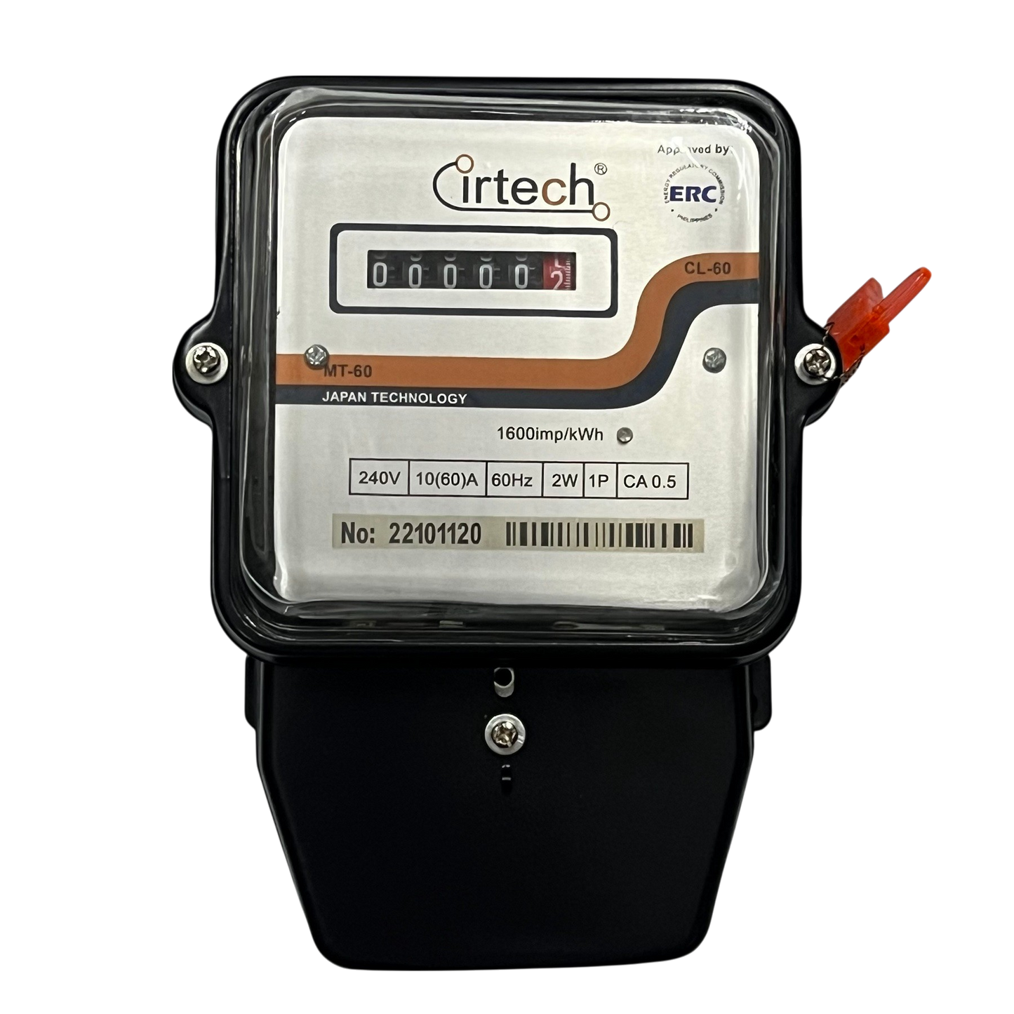 Cirtech KWH Meter 60A 2W Single Phase  Submeter 2 Wire Single Phase Analog