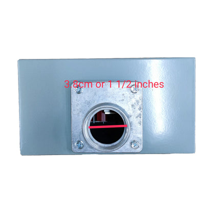 Cirtech 1 1/2 Inches Hub Size Rectangular Meter Base for 7 Jaws KWH Electric Meter Max 200A