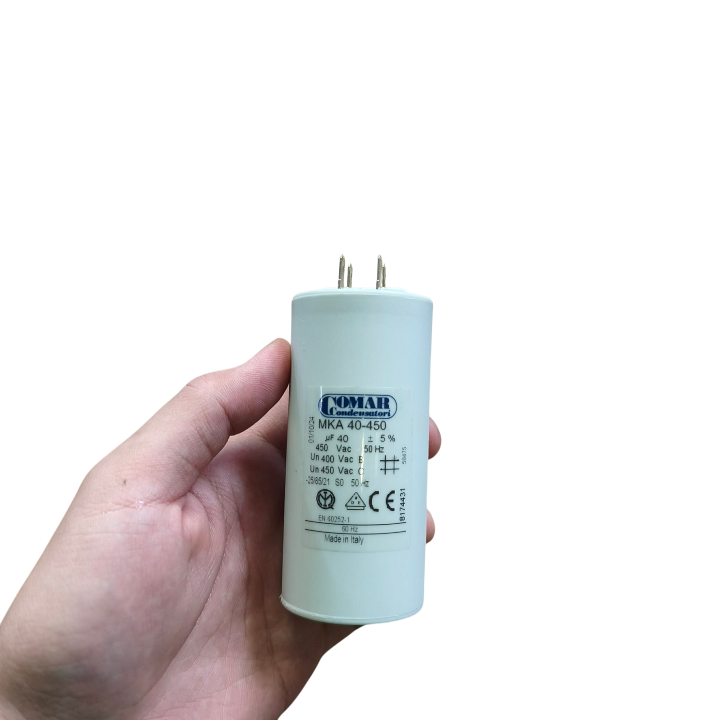 Comar Running Capacitor 40mfd 450VAC