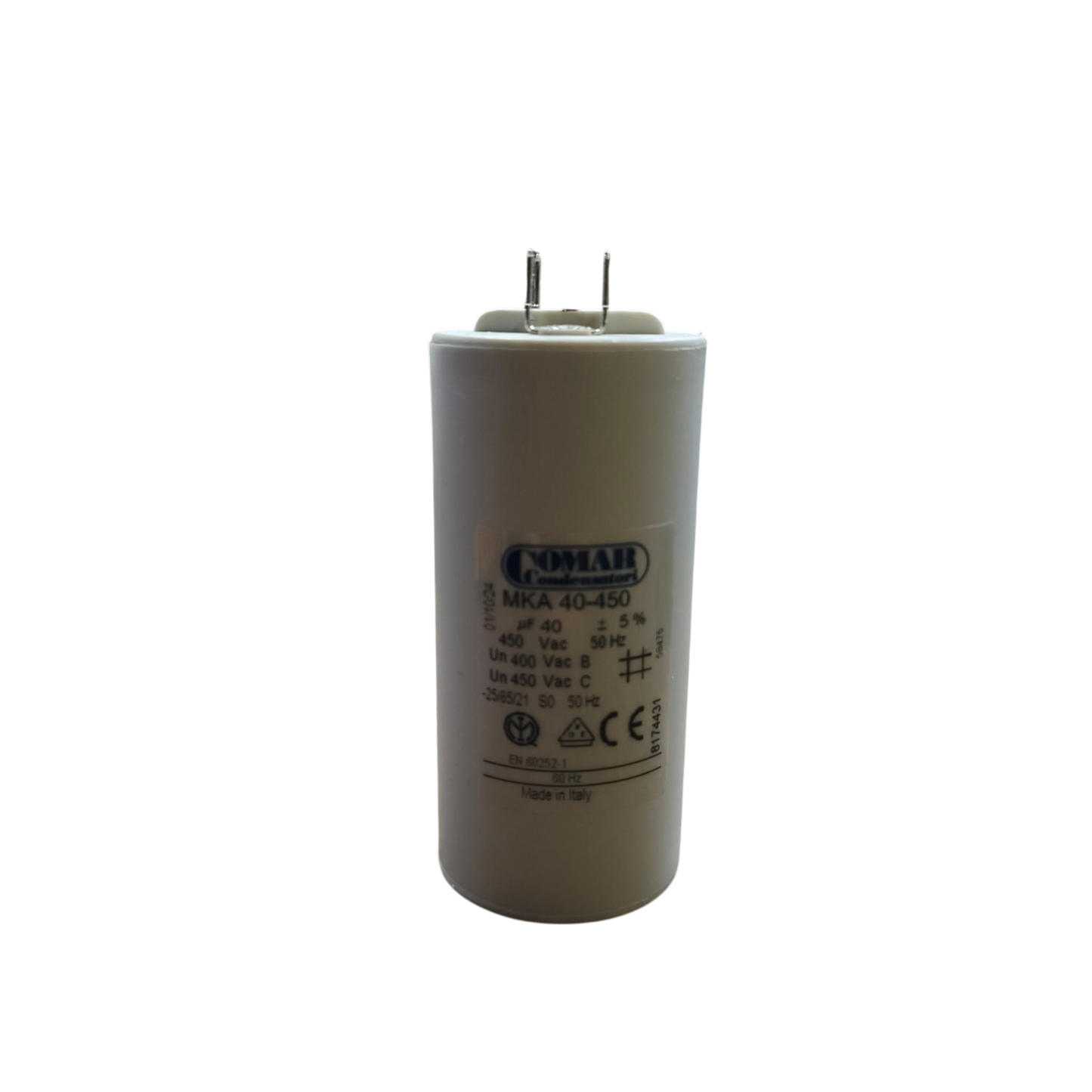 Comar Running Capacitor 40mfd 450VAC