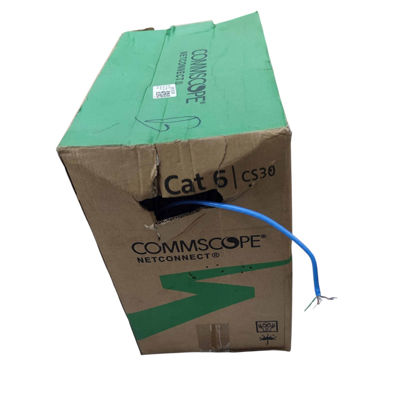 Comscope CAT6 UTP 300 Meters, LAN Cable, Ethernet Cable, Data Cable, Internet Cable, CAT 6 AWG 24 Solid Blue