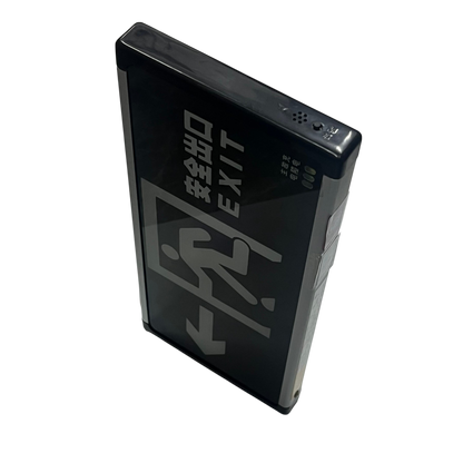 Exit Sign Left Arrow Running Man Glass 220V 3W Green DZ-BLZD-1LRE3W (E)SF