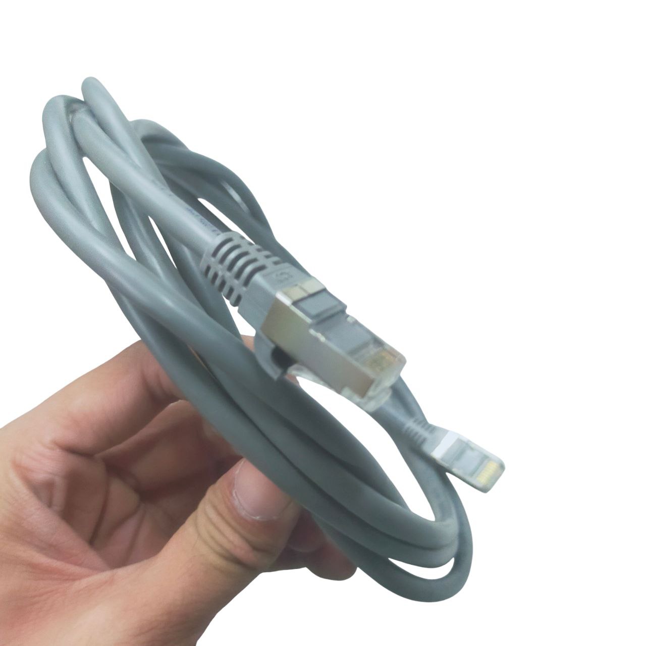 Deluxe Cat 6 UTP Patch Cord Cable Metal 24AWG 2.5 Meters Gray