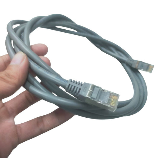 Deluxe Cat 6 UTP Patch Cord Cable Metal 24AWG 2.5 Meters Gray