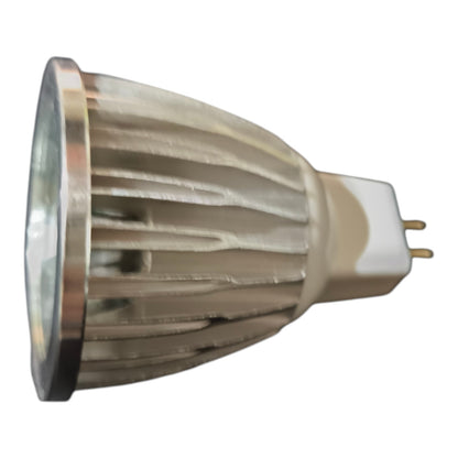 LED light bulb on a white background