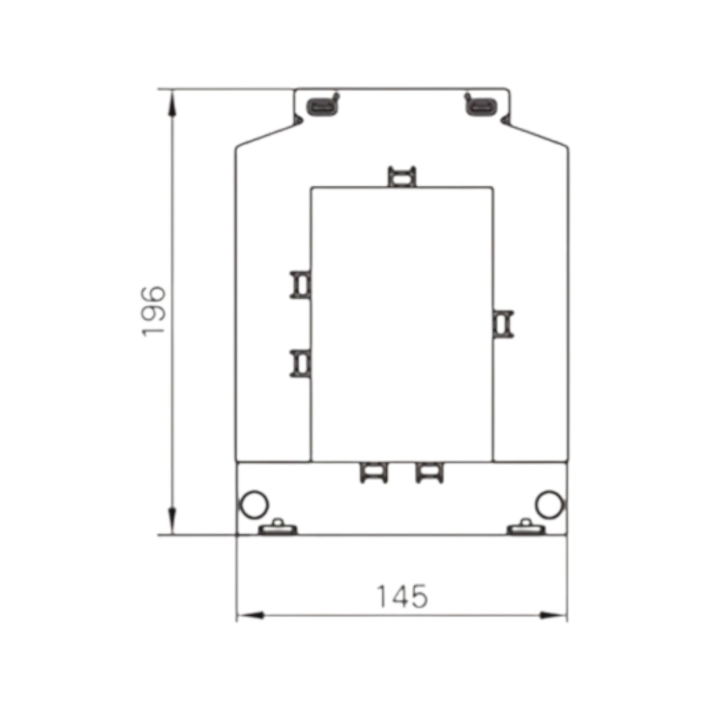 Dixsen 1250:5A Split Core Current Transformer Class 0.5 Burden 5.5 Window Size 80 x 120.5mm DBP-812 1250:5
