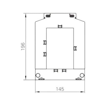 Dixsen 1250:5A Split Core Current Transformer Class 0.5 Burden 5.5 Window Size 80 x 120.5mm DBP-812 1250:5