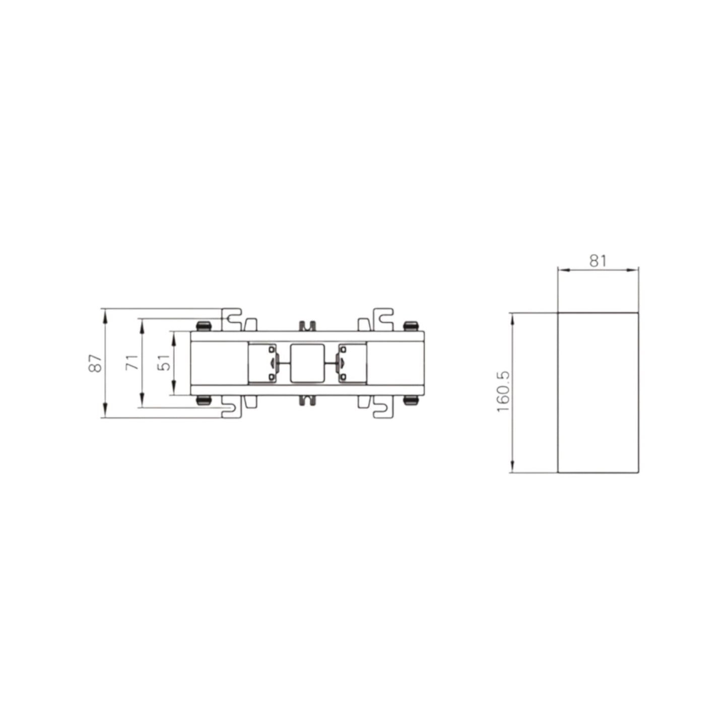 Dixsen 1500:5A Split Core Current Transformer Class 0.5 Burden 7.5 Window Size 81 x 160.5mm DBP-816 1500:5