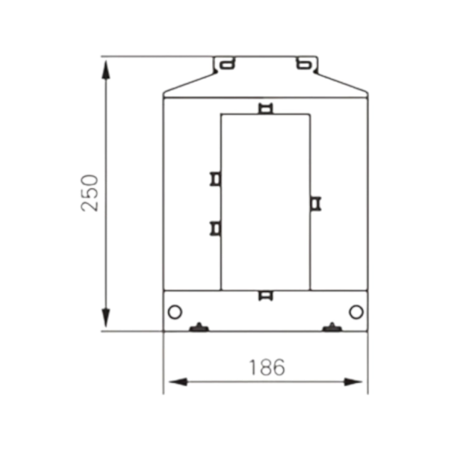 Dixsen 6000:5A Split Core Current Transformer Class 0.5 Burden 20 Window Size 81 x 160.5mm DBP-816 6000:5