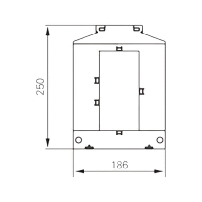 Dixsen 6000:5A Split Core Current Transformer Class 0.5 Burden 20 Window Size 81 x 160.5mm DBP-816 6000:5
