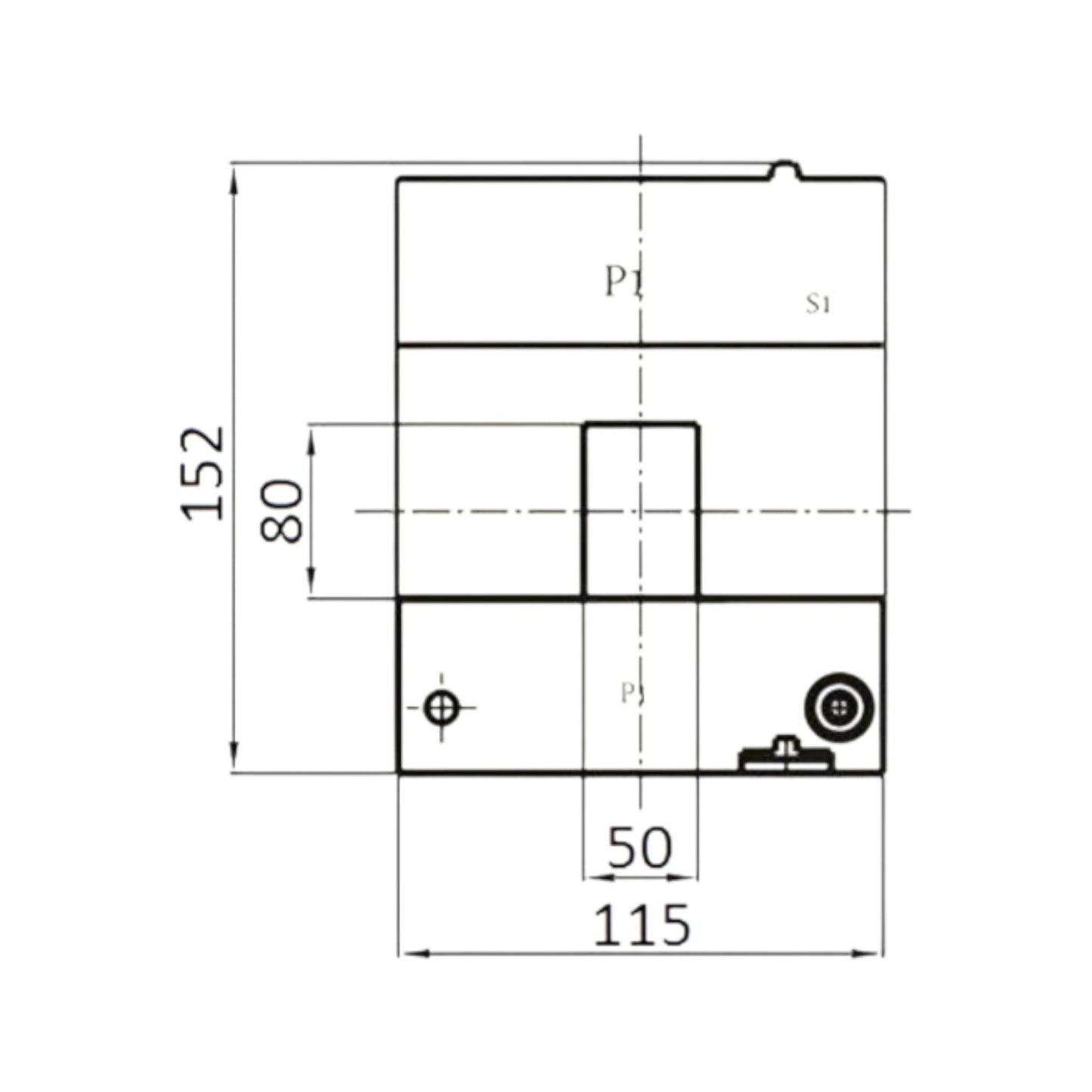 Dixsen 800:5A Split Core Current Transformer Class 0.5 Burden 3.75 Window Size 50 x 80mm DBP-58 800:5