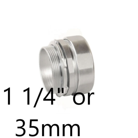 Local 1 1/4 EMT Connector Compression 35mm