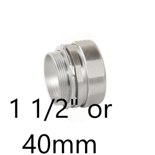 Local 1 1/2 EMT Connector Compression 40mm