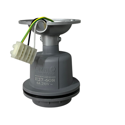 Omni Heavy Duty Lamp Holder E27, Outdoor E27 Socket  Straight Lamp Holder