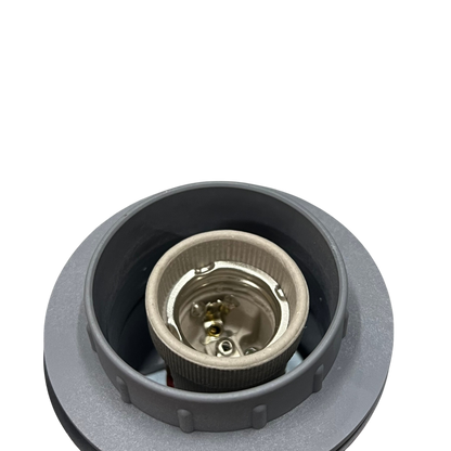 Omni Heavy Duty Lamp Holder E27, Outdoor E27 Socket  Straight Lamp Holder with Hook