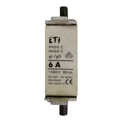 Electrical component with 'ETI' branding on a white background