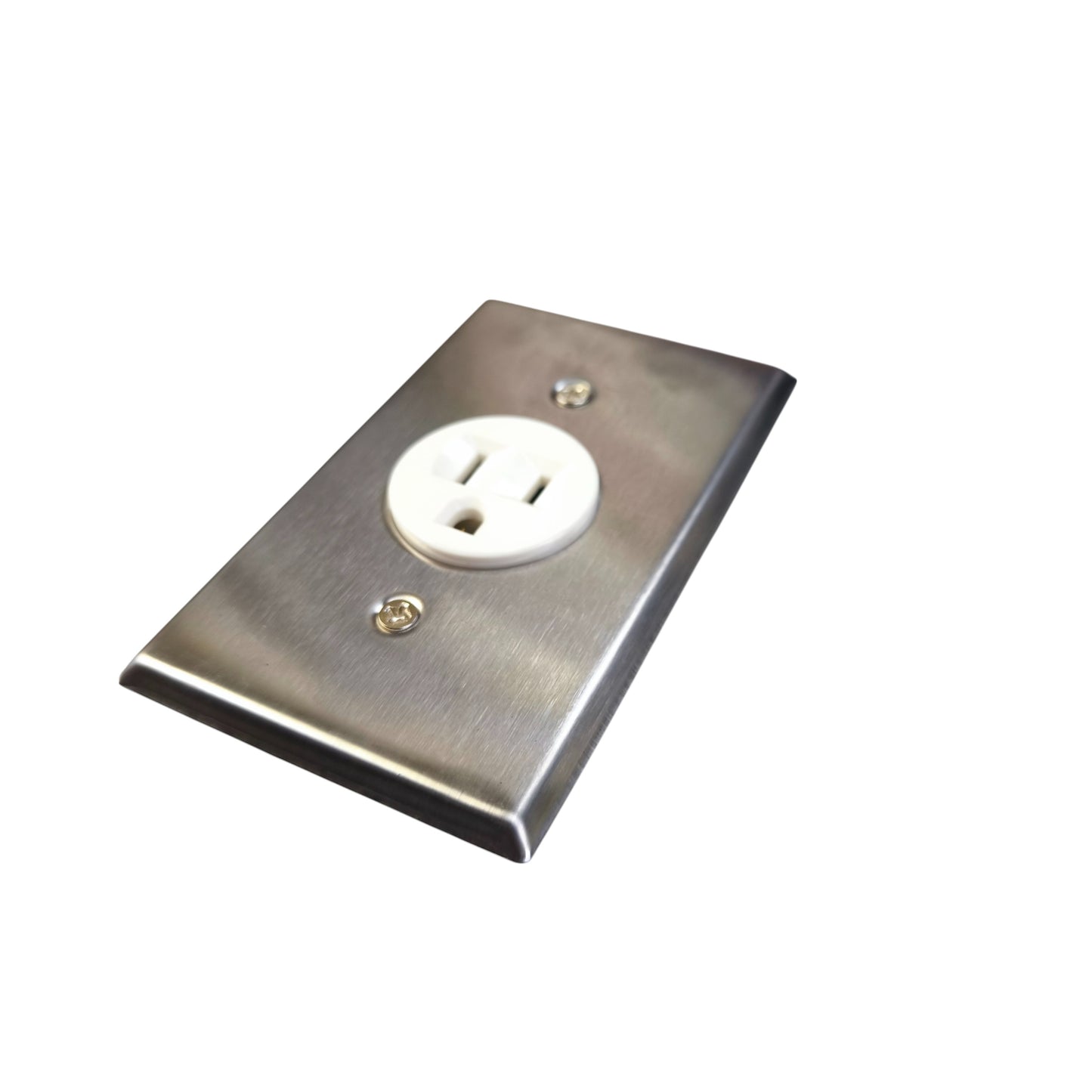 Eagle 1 Gang Flat Pin with Ground with Metal Plate Cover H1 CAT817C