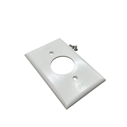 Eagle 1 Gang Round Plate Cover Cream CAT 1131-C Electx Electrical Supply