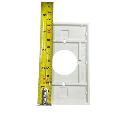 Eagle 1 Gang Round Plate Cover Cream CAT 1131-C Electx Electrical Supply