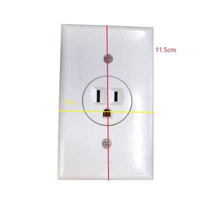 Eagle 1 Gang Flat Pin with Ground and Plate Cover 817-C 1131C