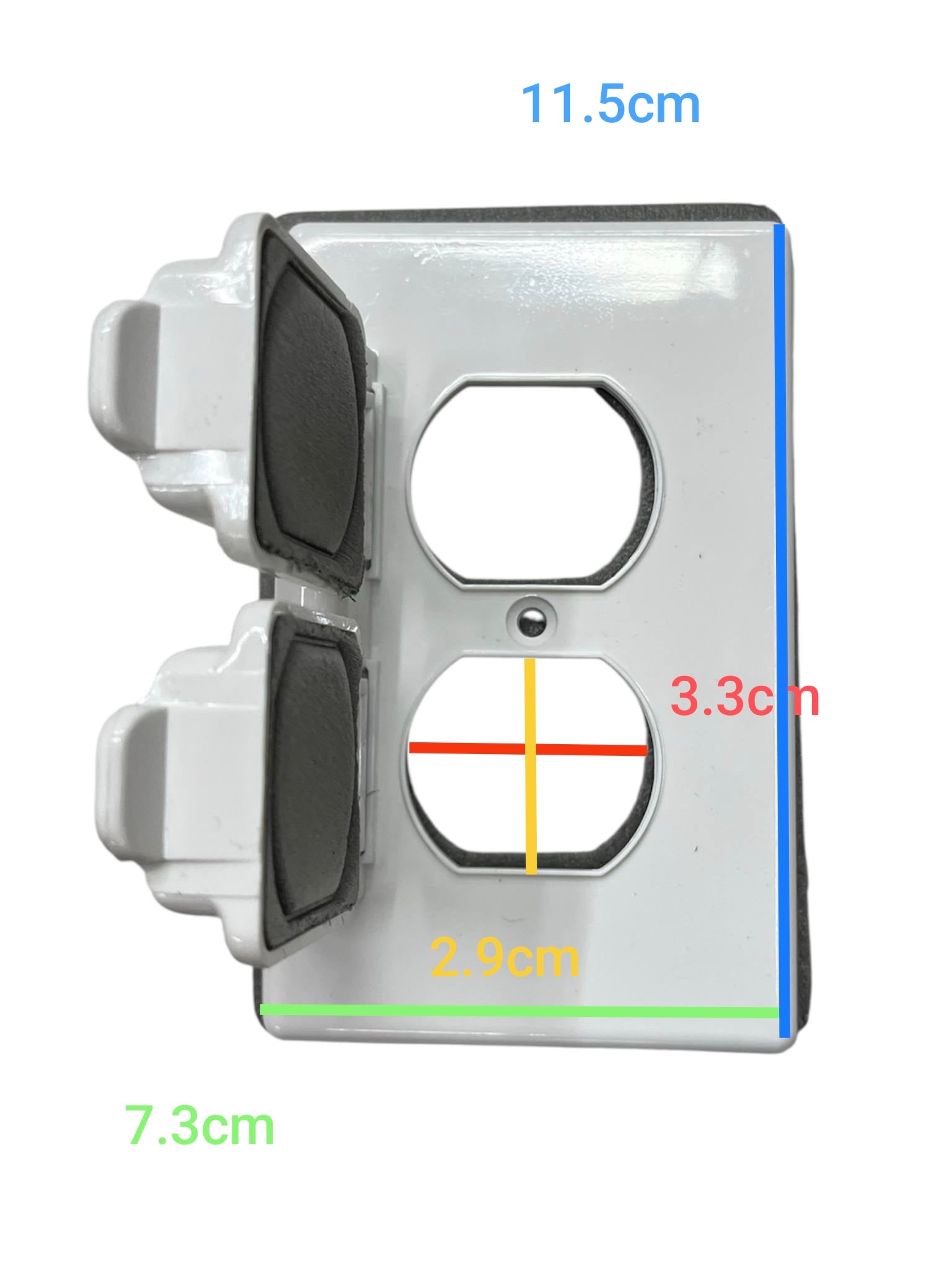 Eagle2GangWeatherproofPlateCoverWhite_electx electrical Supply